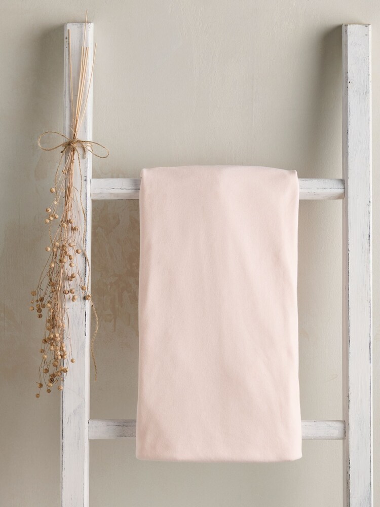 Mamas & Papas Pink Cot Bed 100% Cotton Fitted Sheet - Image 1 of 2