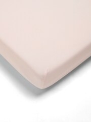Mamas & Papas Pink Cot Bed 100% Cotton Fitted Sheet - Image 2 of 2