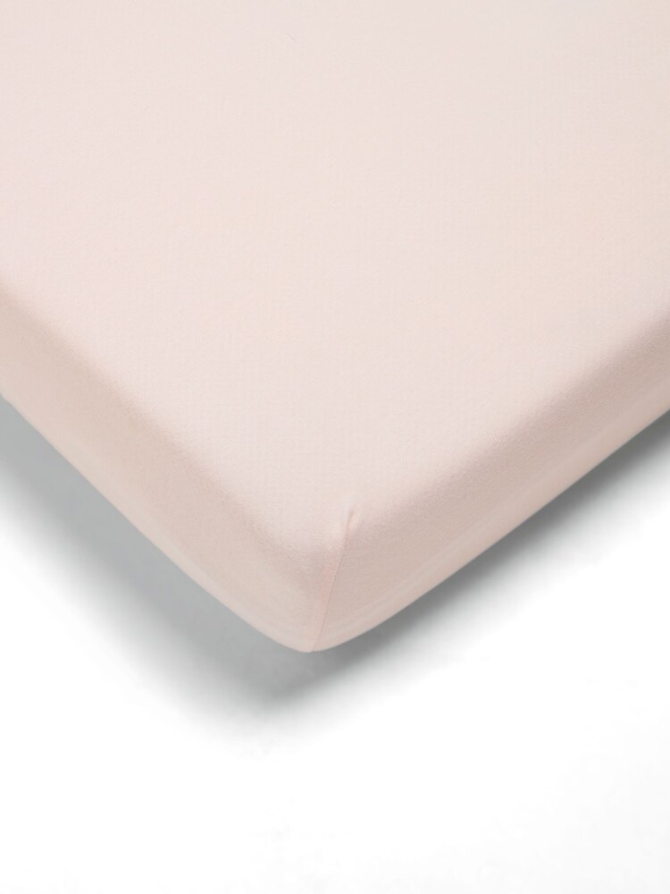 Mamas & Papas Pink Cot Bed 100% Cotton Fitted Sheet - Image 2 of 2