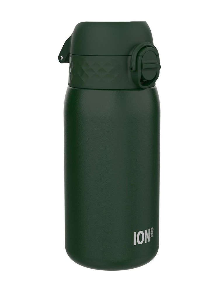 Ion8 Dark Green Lightweight Steel Water Bottle 400ml - Image 1 of 5