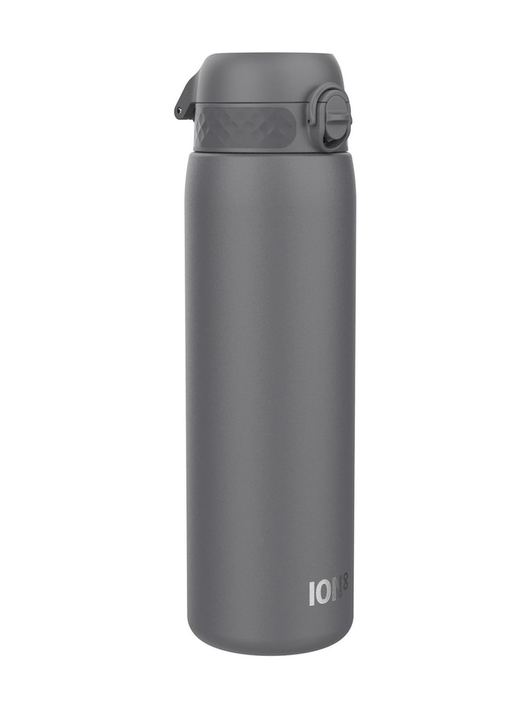 Ion8 Grey Lightweight Steel Water Bottle 1200ml - Image 1 of 4 Ion8 Grey Lightweight Steel Water Bottle 1200ml - Image 1 of 4