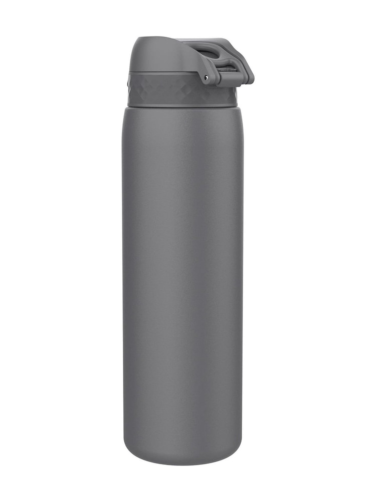 Ion8 Grey Lightweight Steel Water Bottle 1200ml - Image 2 of 4 Ion8 Grey Lightweight Steel Water Bottle 1200ml - Image 2 of 4
