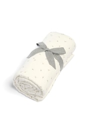 Mamas & Papas Cream Welcome To The World Seedling Muslin Blanket Seed - Image 2 of 5