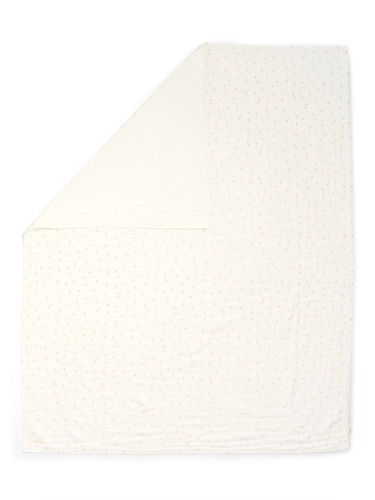 Mamas & Papas Cream Welcome To The World Seedling Muslin Blanket Seed - Image 5 of 5