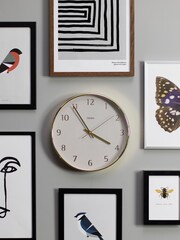 Gold Penny Gold/Grey Dial Wall Clock - Image 1 of 1
