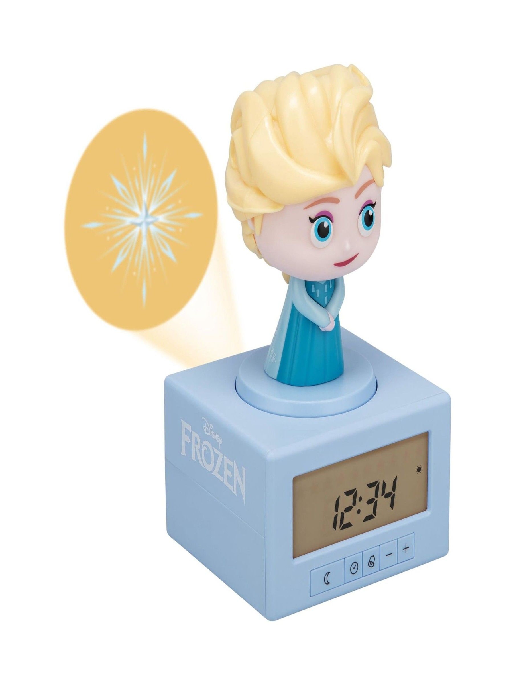 Paladone Disney Elsa Frozen Sleep Training Alarm Clock - Officially Licensed, Girls Projection Bedroom Night Light - Image 2