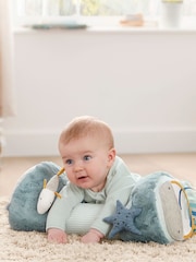 Mamas & Papas Blue Welcome To The World Tummy Time Roll - Image 2 of 6