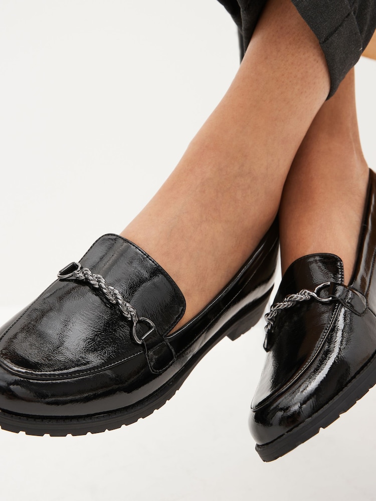 Schwarz - Patent Forever Comfort® Hardware Loafers - Bild 2 von 8