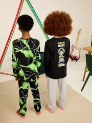 Black/Green Xbox Pyjamas 2 Pack (5-16yrs) - Image 2 of 10