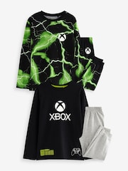 Black/Green Xbox Pyjamas 2 Pack (5-16yrs) - Image 6 of 10