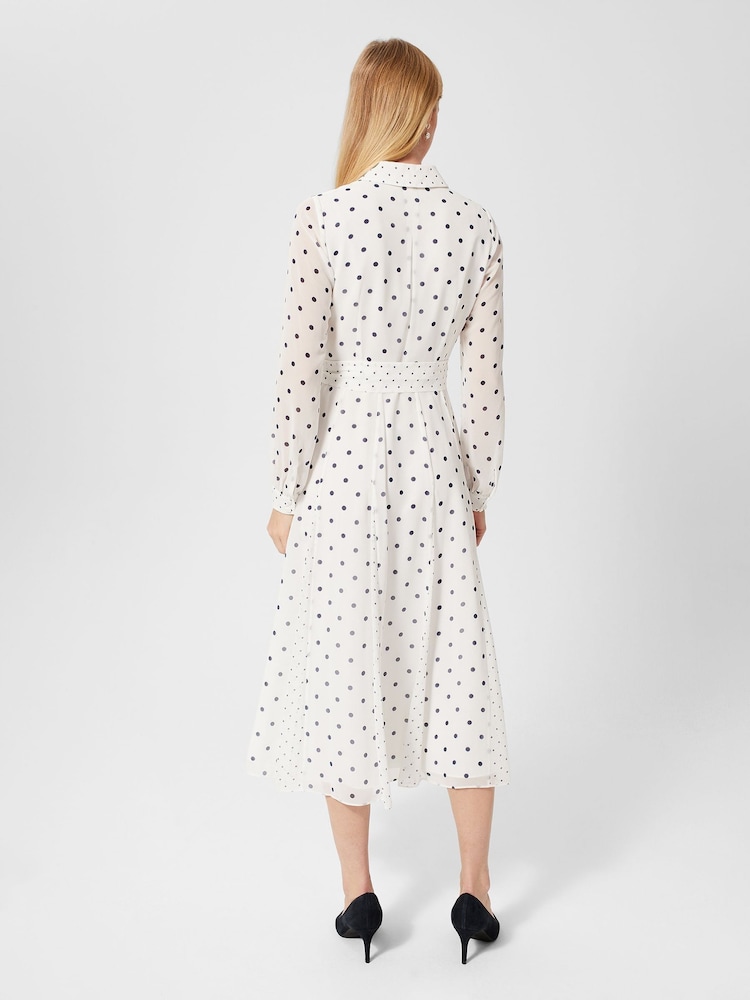 Hobbs Cream Lucilla Dress - Image 2 of 3 Hobbs Cream Lucilla Dress - Image 2 of 3
