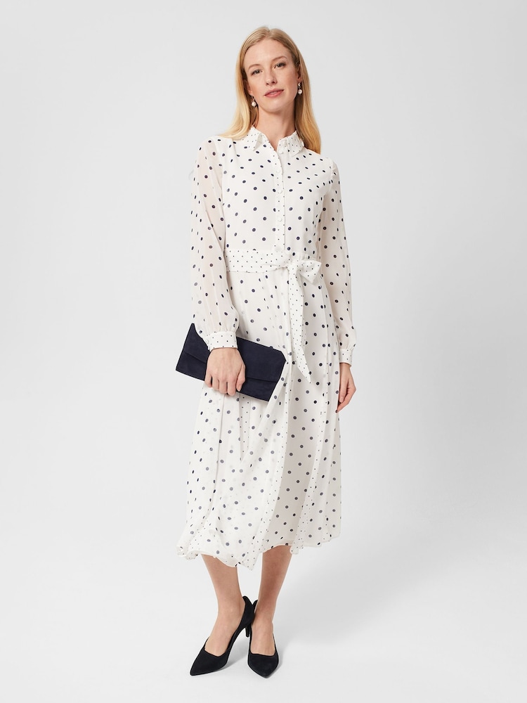Hobbs Cream Lucilla Dress - Image 3 of 3 Hobbs Cream Lucilla Dress - Image 3 of 3
