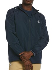 Original Penguin Blue Hooded Ratner Jacket - Image 1 of 3