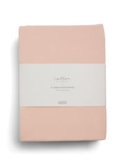 Mamas & Papas 2 Pack Terracota 100% Cotton Cotbed Fitted Sheets - Image 4 of 4