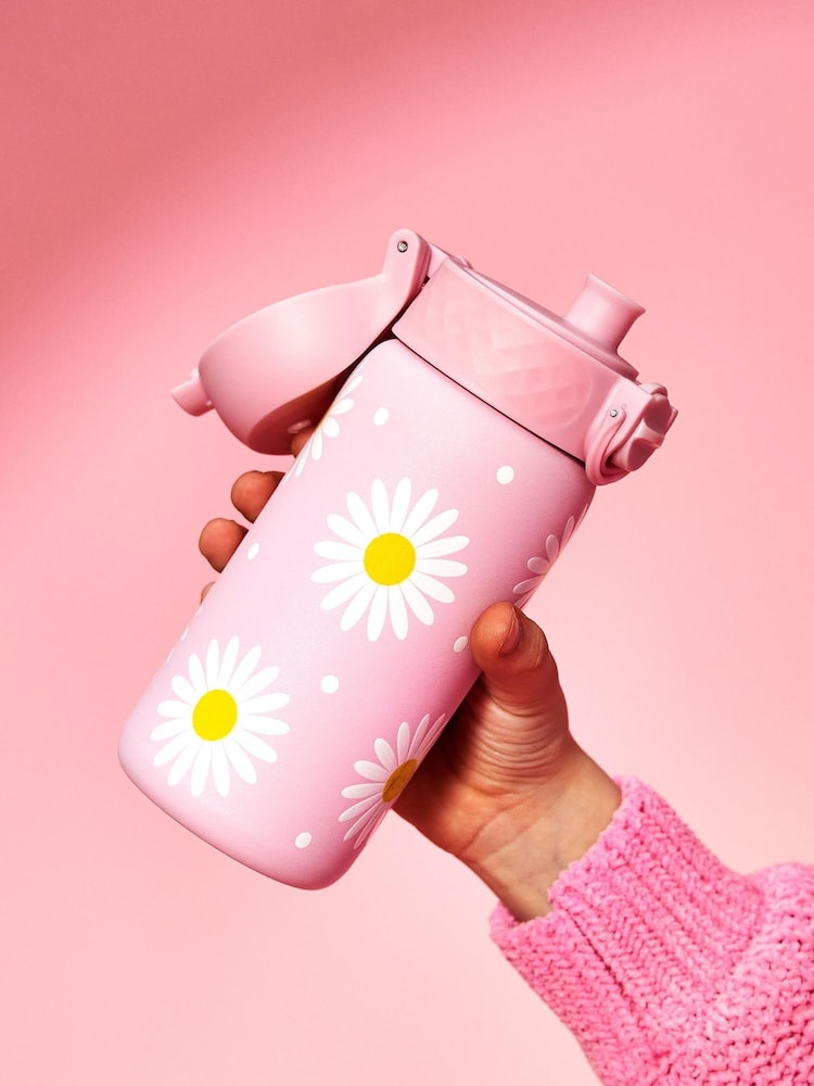 Ion8 Daisies Lightweight Steel Water Bottle 400ml - Image 1 of 4 Ion8 Daisies Lightweight Steel Water Bottle 400ml - Image 1 of 4