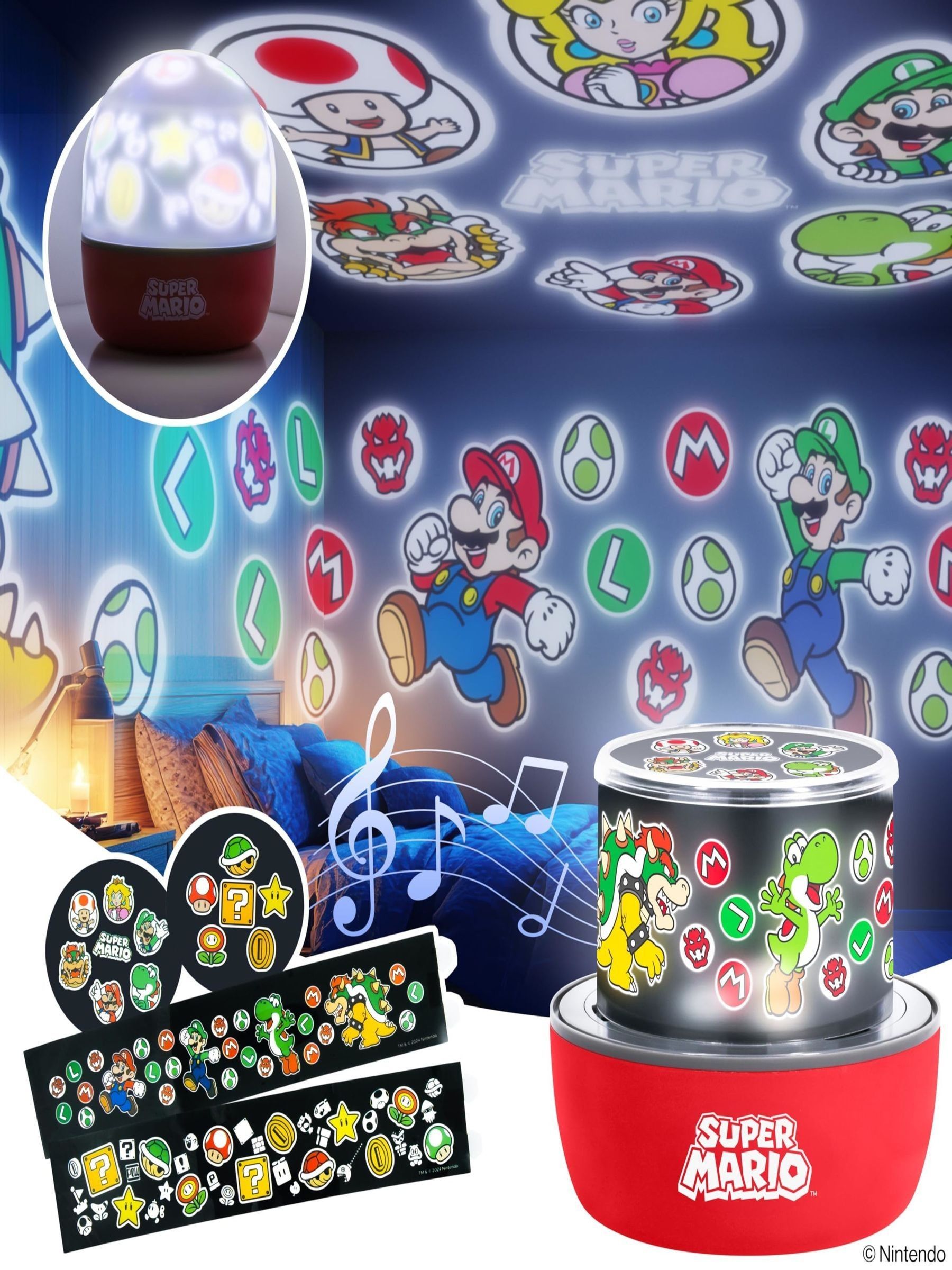 Paladone Unisex Multicolour Super Mario Projection Light - Image 3