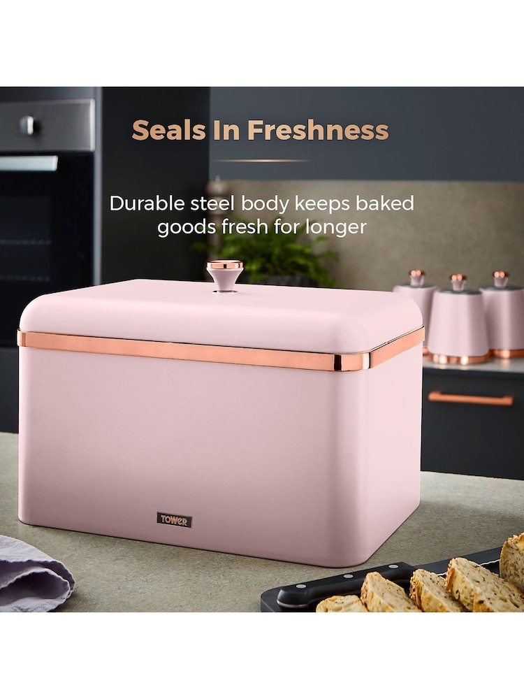 Tower Pink Cavaletto Bread Bin - Image 2 of 6