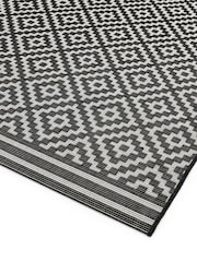 Asiatic Rugs Black Geo Patio Outdoor Rug - Image 4 of 5