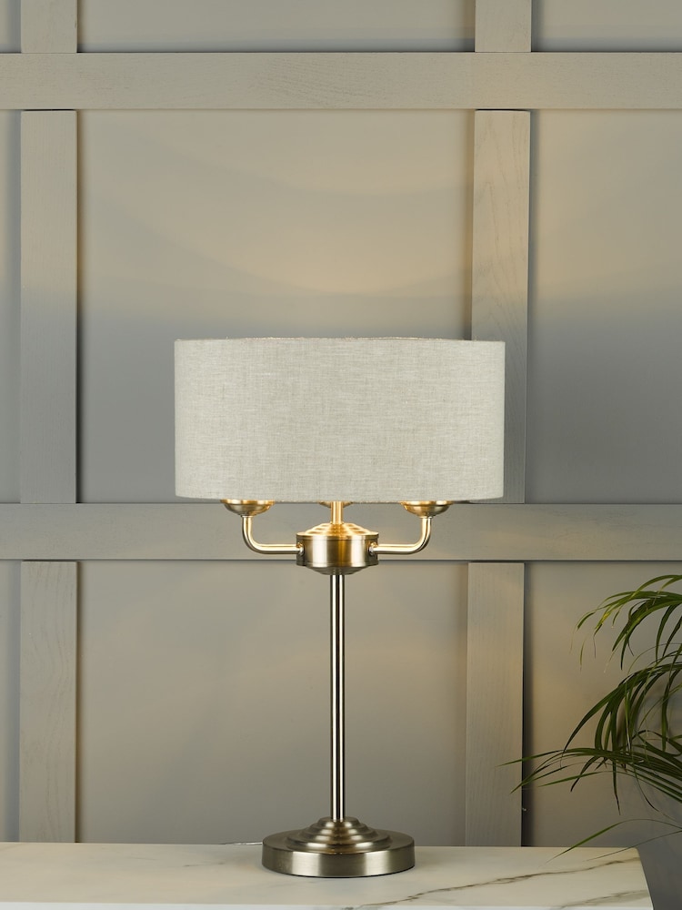 Laura Ashley Chrome Sorrento Table Lamp - Image 1 of 4