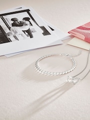 Beaverbrooks Cubic Zirconia Double Heart Necklace - Image 2 of 4