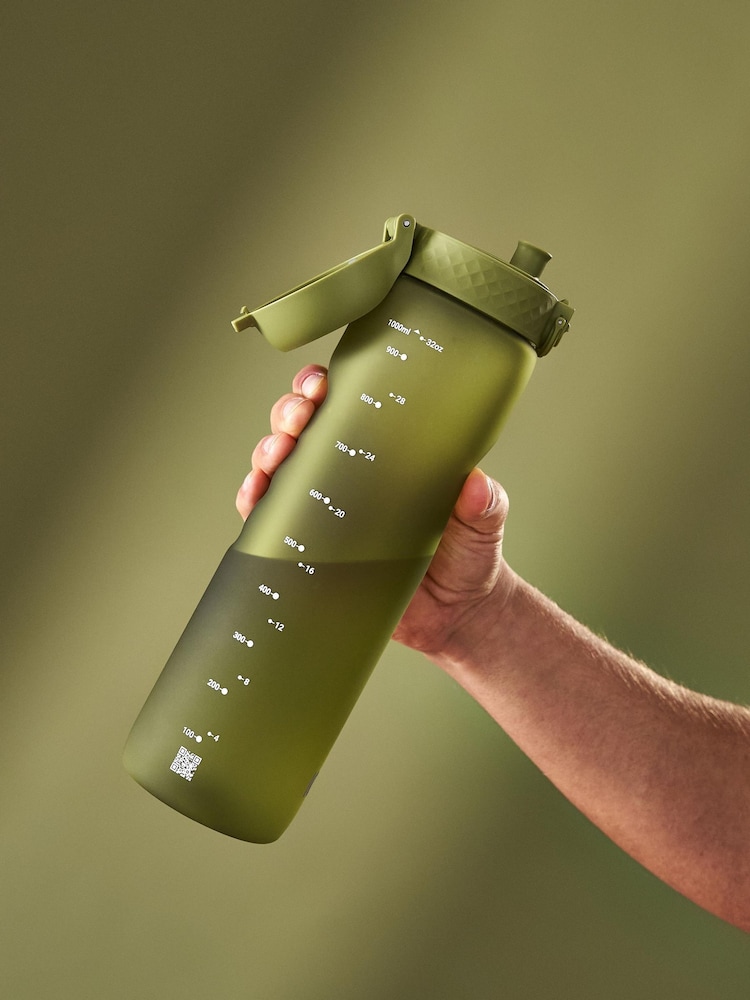 Ion8 Khaki Green 1 Litre Leak Proof Water Bottle - Image 1 of 4