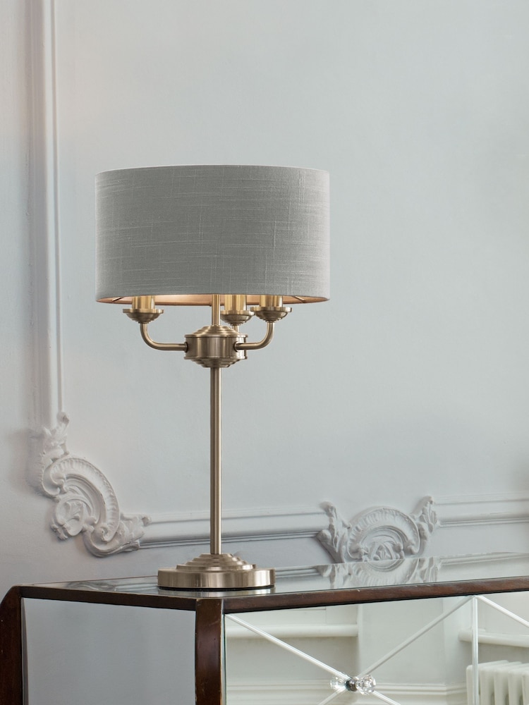 Laura Ashley Silver Sorrento Table Lamp - Image 1 of 4