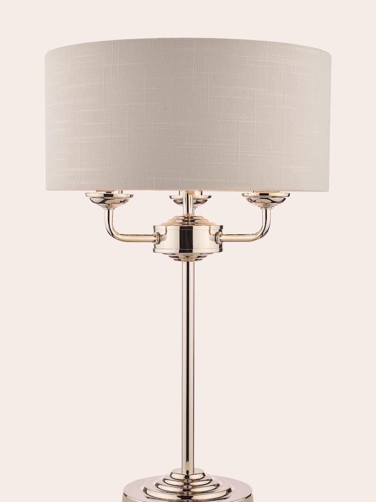 Laura Ashley Silver Sorrento Table Lamp - Image 2 of 4
