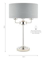 Laura Ashley Silver Sorrento Table Lamp - Image 4 of 4