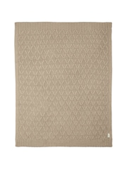 Mamas & Papas Mocha Welcome To The World Seedling Knit Blanket Diamond - Image 5 of 7