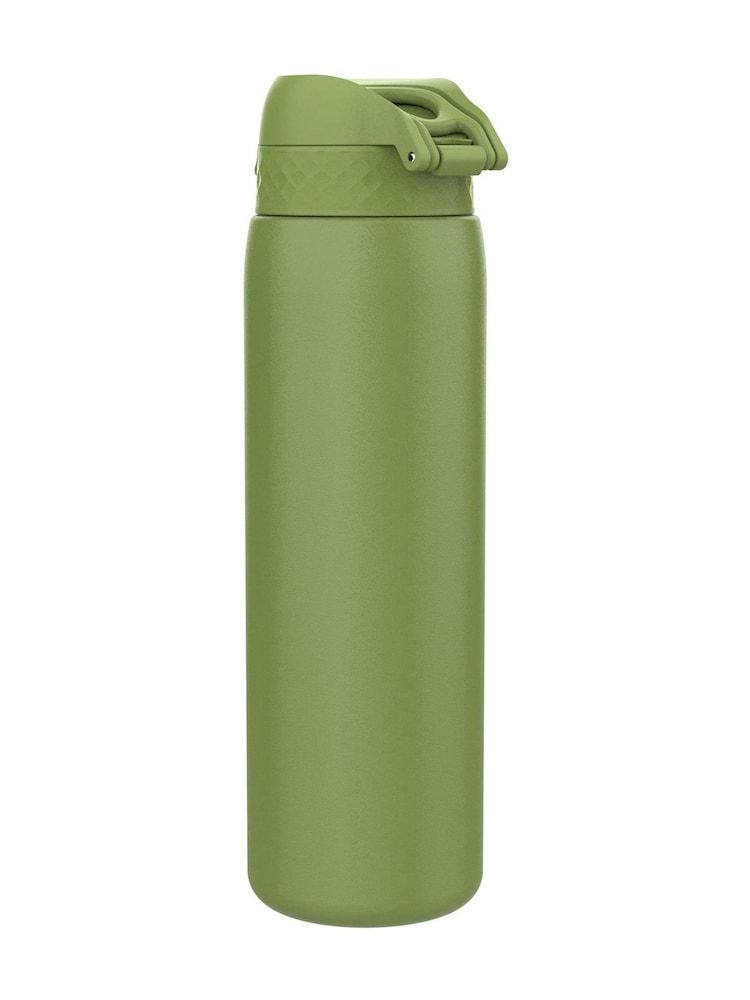 Ion8 Khaki Green Lightweight Steel Water Bottle 1200ml - Image 4 of 4 Ion8 Khaki Green Lightweight Steel Water Bottle 1200ml - Image 4 of 4