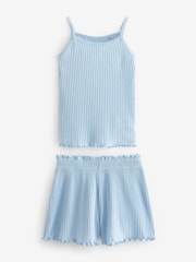 Green/Blue/Ditsy Short Cami Pyjamas 3 Pack (3-16yrs) - Image 6 of 10