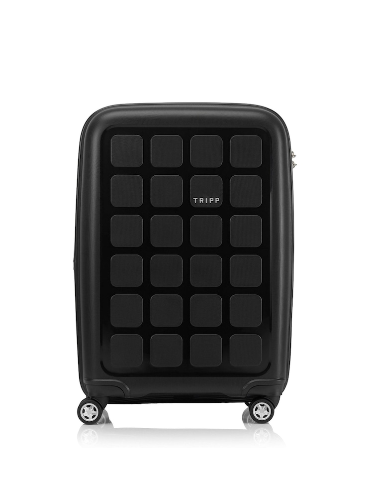 Tripp Black Holiday 7 Medium 4 Wheel Expandable 65cm Suitcase - Image 1 of 5