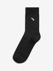 Black DIY Tools Fun Embroidered Socks 5 Pack - Image 5 of 7