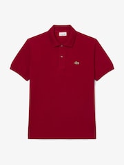 Lacoste Cherry Red Iconic L.12.12 Classic Fit Short Sleeve Polo Shirt - Image 1 of 4