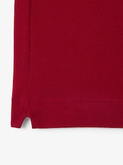 Lacoste Cherry Red Iconic L.12.12 Classic Fit Short Sleeve Polo Shirt - Image 3 of 4