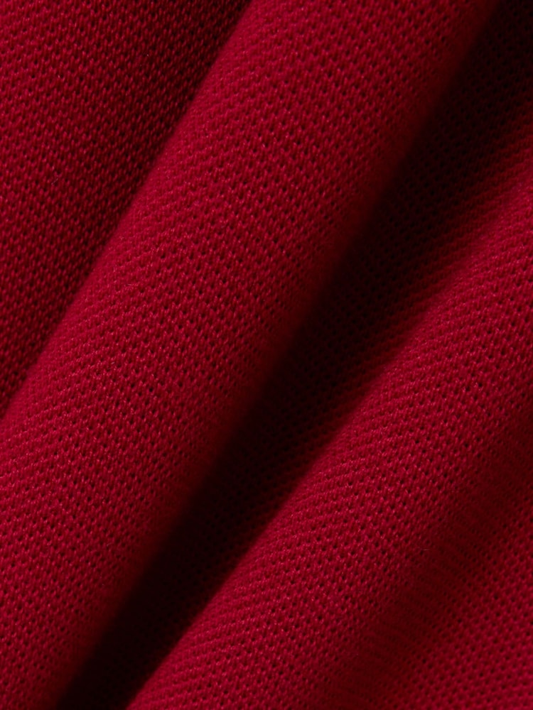 Lacoste Cherry Red Iconic L.12.12 Classic Fit Short Sleeve Polo Shirt - Image 4 of 4 Lacoste Cherry Red Iconic L.12.12 Classic Fit Short Sleeve Polo Shirt - Image 4 of 4
