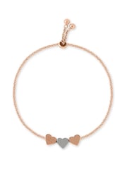 Radley 18ct Rose Gold Plated Love Heart Bracelet - Image 1 of 2