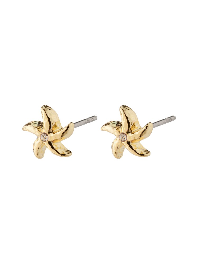 PILGRIM Gold Oakley Recycled Starfish Earrings - Image 1 of 4 PILGRIM Gold Oakley Recycled Starfish Earrings - Image 1 of 4