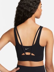 Nike Black Zenvy Medium-Support Padded Longline Sports Bra - Image 2 of 5