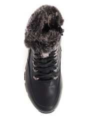 Pavers Black Wide Fit Water-Resistant Weather Boots - Image 4 of 5