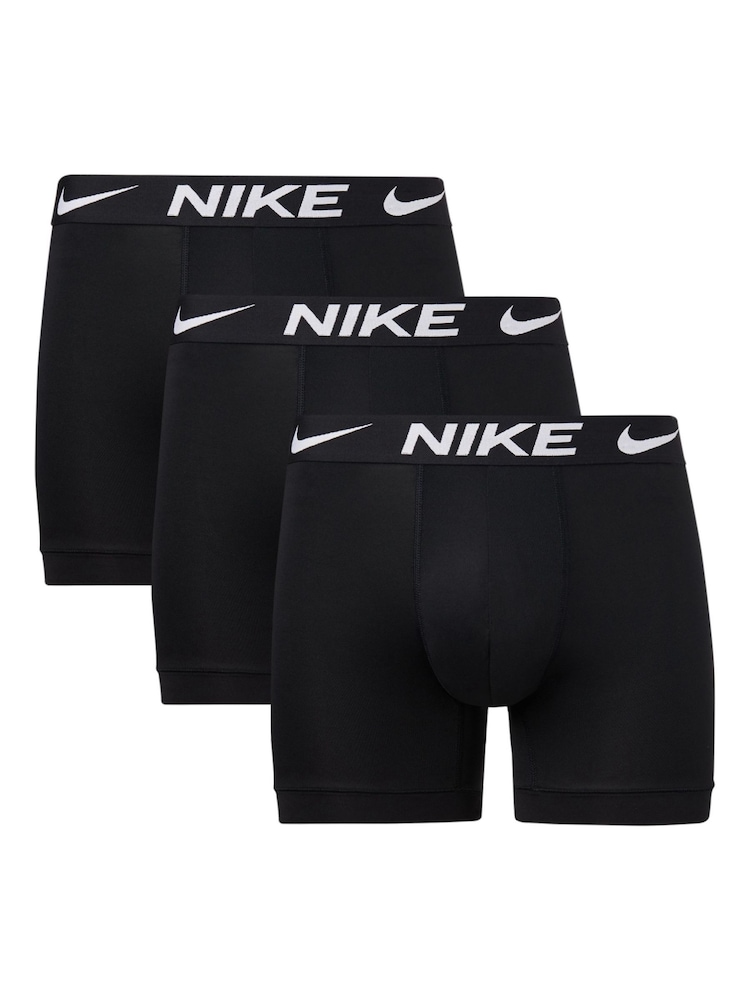 Nike Black Essential Micro Boxer Briefs 3 Pack - Image 2 of 3