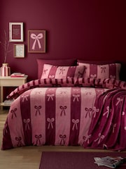 Fusion Red Bows Fleece Throw - Image 3 of 5