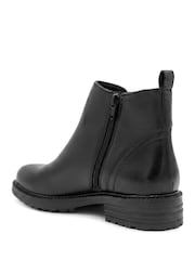 Pavers Black Smart Leather Block Heel Chelsea Boots - Image 4 of 6
