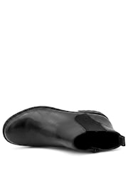 Pavers Black Smart Leather Block Heel Chelsea Boots - Image 5 of 6