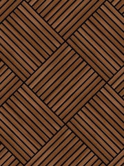 Hoopla Walls Walnut Diamond Slat Small Wallpaper - Image 2 of 2