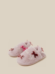 Monsoon Bow Fluffy Slippers - صورة 1 من 3