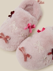 Monsoon Bow Fluffy Slippers - صورة 3 من 3