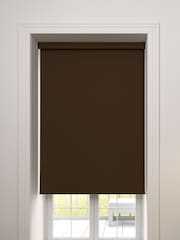 Mocha Brown Haig Made To Measure Blackout Roller Blind - Image 1 of 5