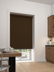 Mocha Brown Haig Made To Measure Blackout Roller Blind - Image 2 of 5
