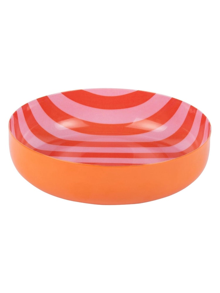 Present Time Bright Orange Soft Pink Animado Small Bowl - Image 1 of 3 Present Time Bright Orange Soft Pink Animado Small Bowl - Image 1 of 3